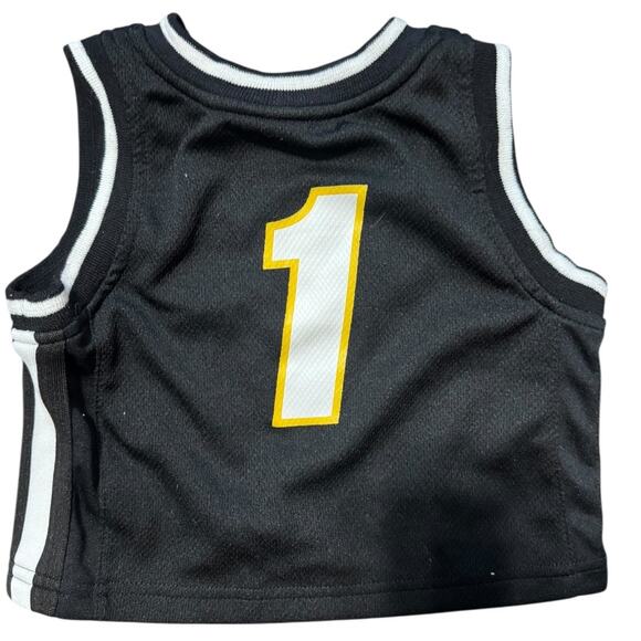 Nike Iowa Hawkeyes Baby Jersey #1 Black Gold Infant 12M Basketball Football - Picture 5 of 5